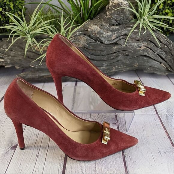 Michael Kors Vivienne Merlot Heels Pumps - Picture 4 of 10